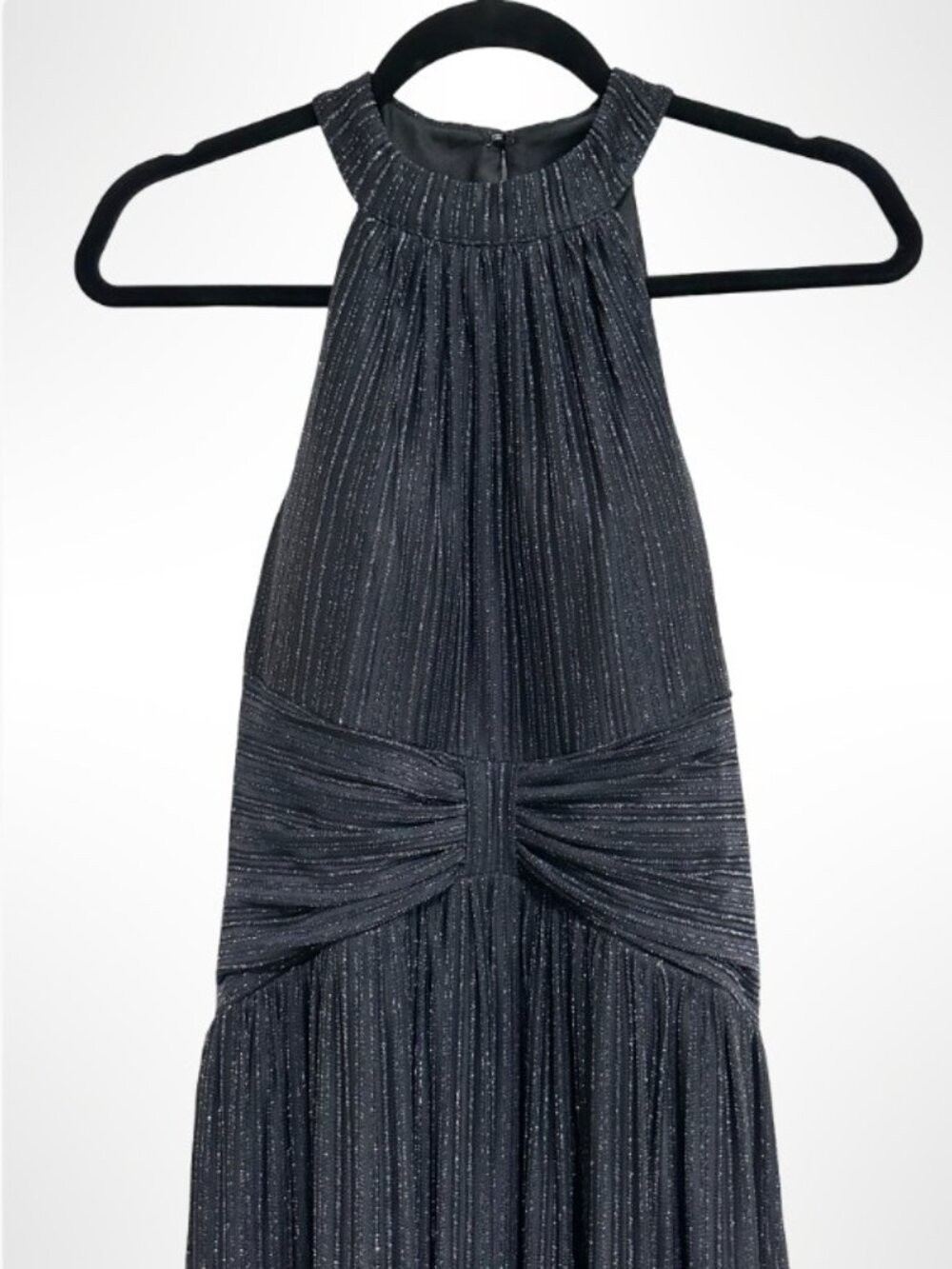 EVER PRETTY Black Floor Length Halter Evening Gown Size 6 - Picture 6 of 15